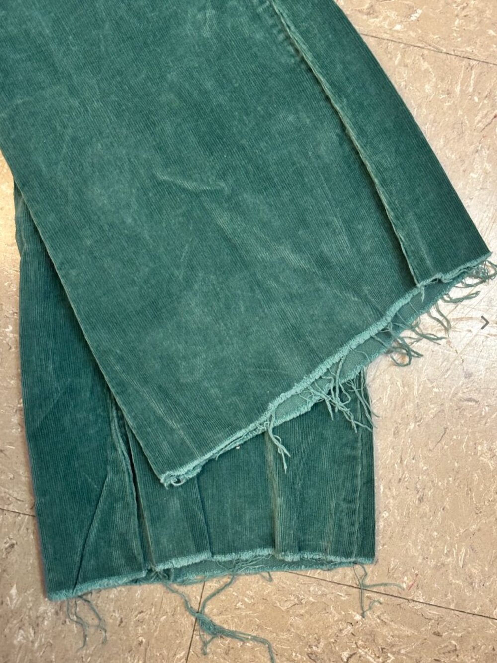 Free People We The Free Jayde Cord Flare Pants Green. - Picture 3 of 7
